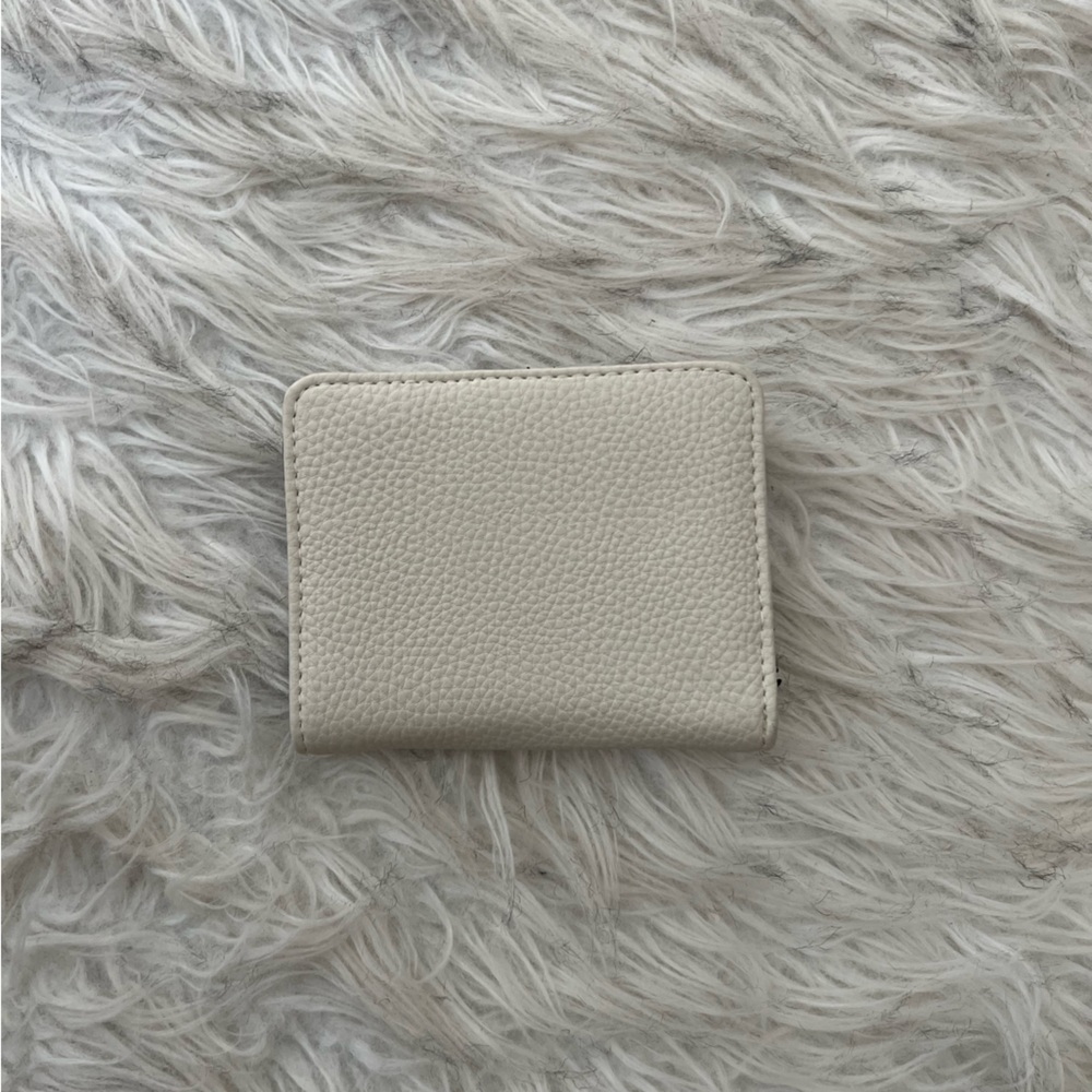 Cream Faux Leather Wallet